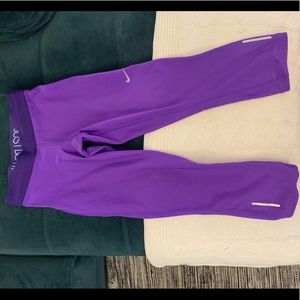 Grape purple Nike dri fit crop